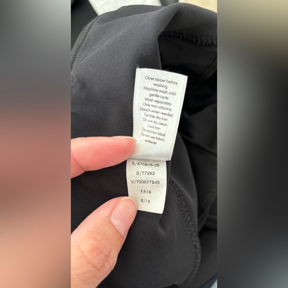 ATHLETA Legging Women's S Black Blue Stellar Tight Zipper Pockets - Picture 5 of 5